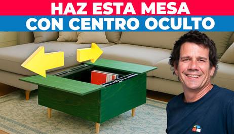 Cómo hacer una mesa de centro con almacenamiento oculto