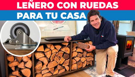 Cómo hacer un leñero con ruedas para el interior de tu casa