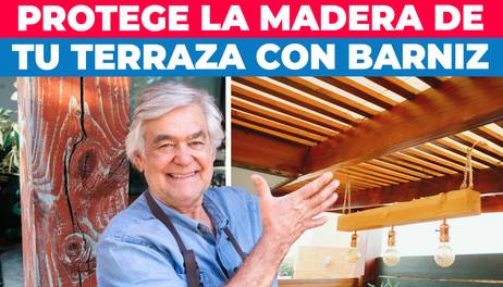 Cómo aplicar barniz en vigas, pilares y techo de terraza