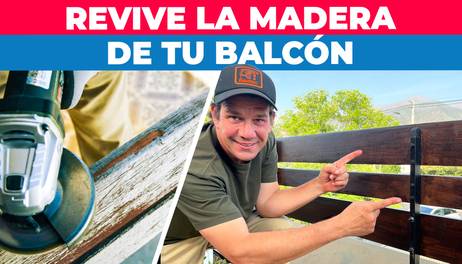 Cómo renovar la madera de tu balcón