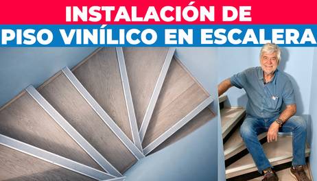 Cómo instalar piso vinílico en una escalera
