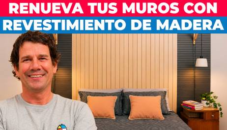 Cómo renovar un dormitorio con revestimiento de madera