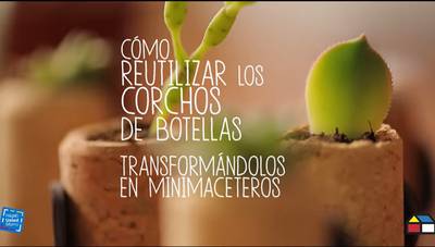 Haz minimaceteros con corchos reciclados