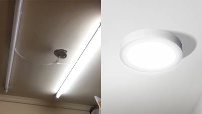¿Cómo instalar un panel LED sobrepuesto en el techo?