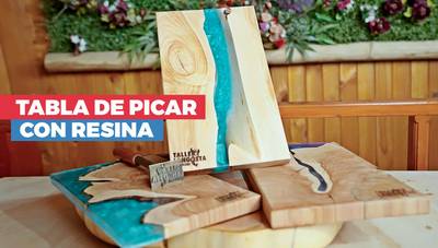 Cómo hacer una tabla de picar con resina