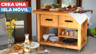Cómo hacer un mueble isla para la terraza