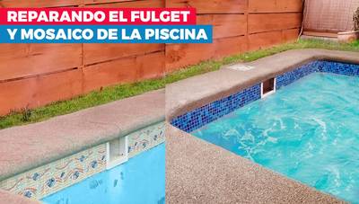 Cómo reparar una piscina con fulget y mosaicos