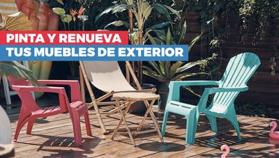 pinta y renueva tus muebles de exterior