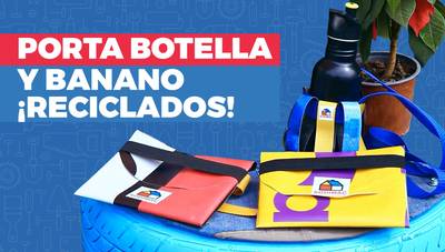 Cómo hacer un banano y un porta botella con materiales reciclados