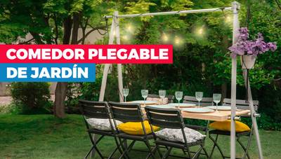 Cómo hacer una mesa plegable para el jardín