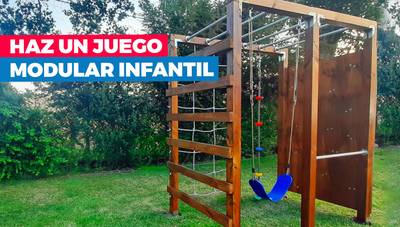 Cómo construir un columpio con juego modular