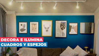 Cómo decorar cuadros y espejos con iluminación