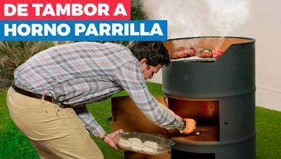Cómo hacer una parrilla horno con un tambor