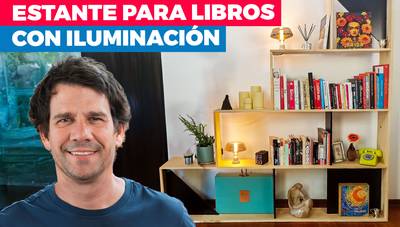 Cómo hacer un estante para libros con iluminación