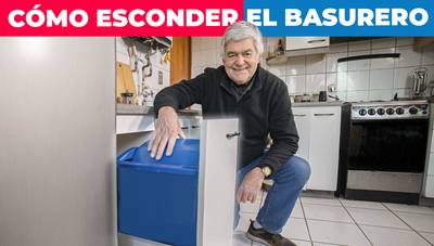 cómo ocultar el basurero de la cocina
