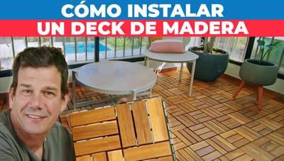 Cómo instalar un deck de madera en el balcón