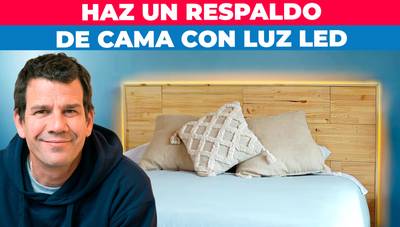 Cómo hacer una cabecera para cama con luces