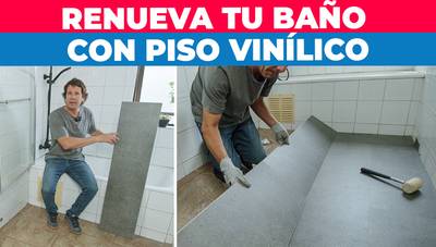 Cómo instalar piso vinílico en el baño