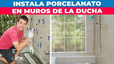 Cómo renovar los muros de tu ducha con porcelanato