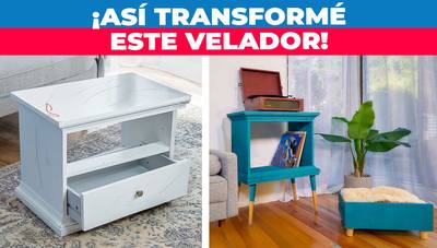 Renueva un velador antiguo y dale una segunda vida
