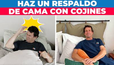 Cómo hacer un respaldo de cama con cojines