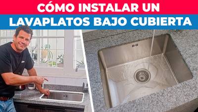 Cómo instalar un lavaplatos bajo cubierta