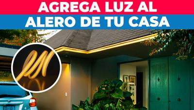 Transforma el alero de tu casa con luces LED
