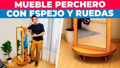 como hacer un mueble con espejo funcional