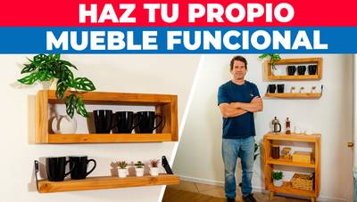 cómo hacer un mueble funcional para rincones sin uso