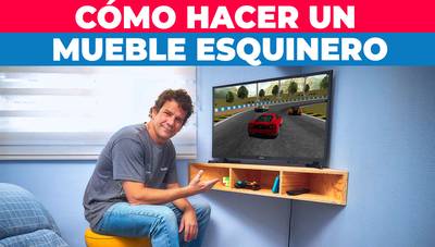 Cómo hacer un mueble esquinero para TV
