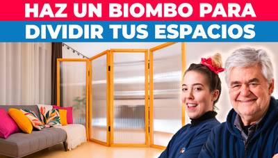 Cómo hacer un biombo con policarbonato para dividir espacios