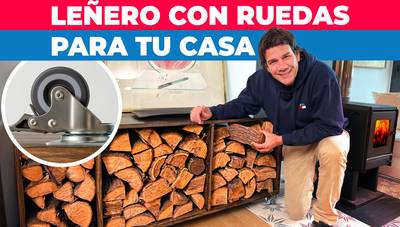 Cómo hacer un leñero con ruedas para el interior de tu casa