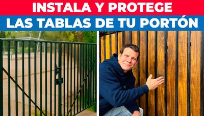 Cómo proteger las tablas de un portón