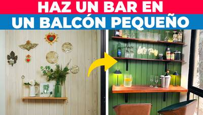 Cómo hacer un bar en un balcón pequeño