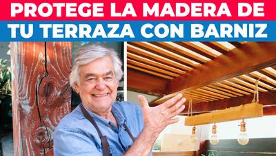 Cómo aplicar barniz en vigas, pilares y techo de terraza