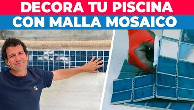 Cómo decorar tu piscina con malla mosaico de porcelanato