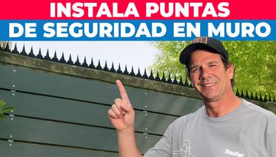 Cómo instalar puntas de protección en un muro de concreto