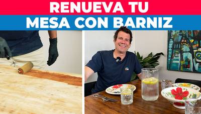 Cómo renovar una mesa de comedor con barniz