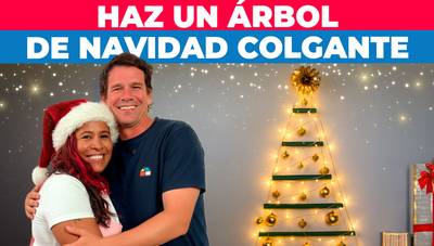Cómo hacer un árbol de Navidad colgante
