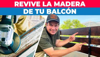 Cómo renovar la madera de tu balcón