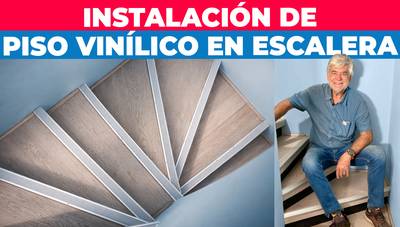 Cómo instalar piso vinílico en una escalera