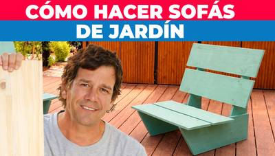Cómo hacer un sofá de madera para jardín