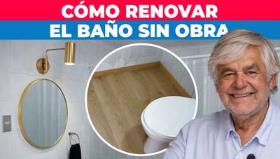 Cómo renovar un baño de visita sin obra