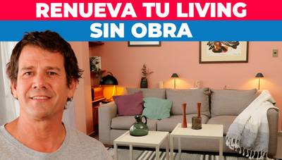 Cómo renovar un living de departamento