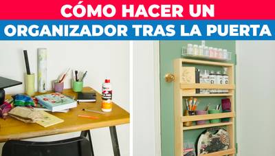Cómo hacer un organizador detrás de la puerta
