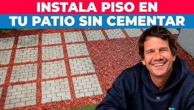 Cómo hacer un patio con adoquín modular sin usar cemento ni radier