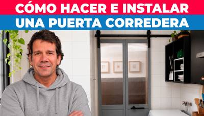 Cómo hacer una puerta corredera para espacios pequeños